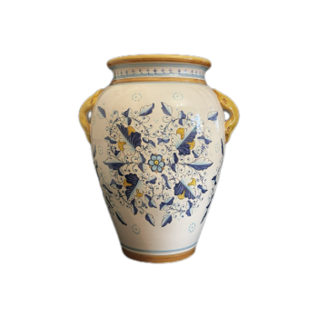 Keramikvase mit florentinischer Lilie
